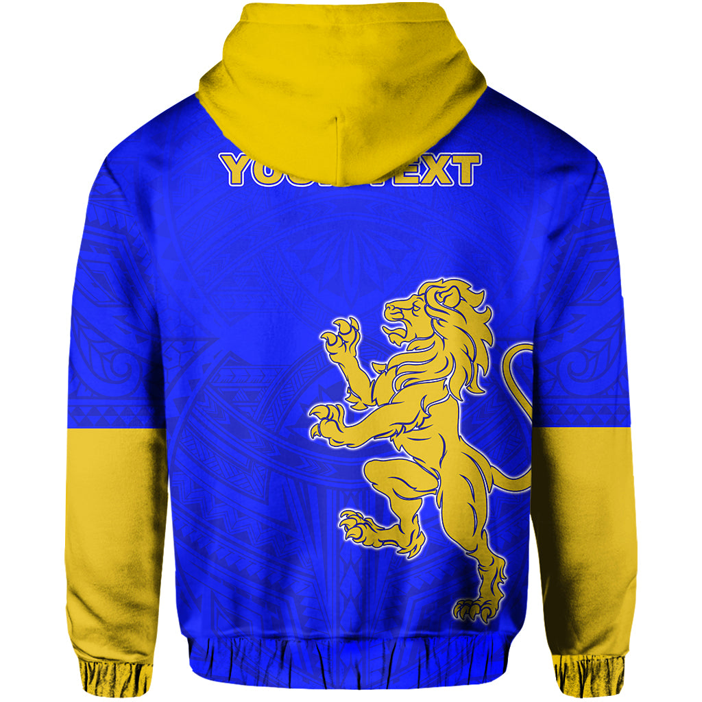 Custom Suva Grammar Hoodie Happy Anniversary LT13 - Polynesian Pride