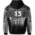 Custom Fiji Faithful Zip Hoodie Version Black Custom Text and Number LT13 - Polynesian Pride