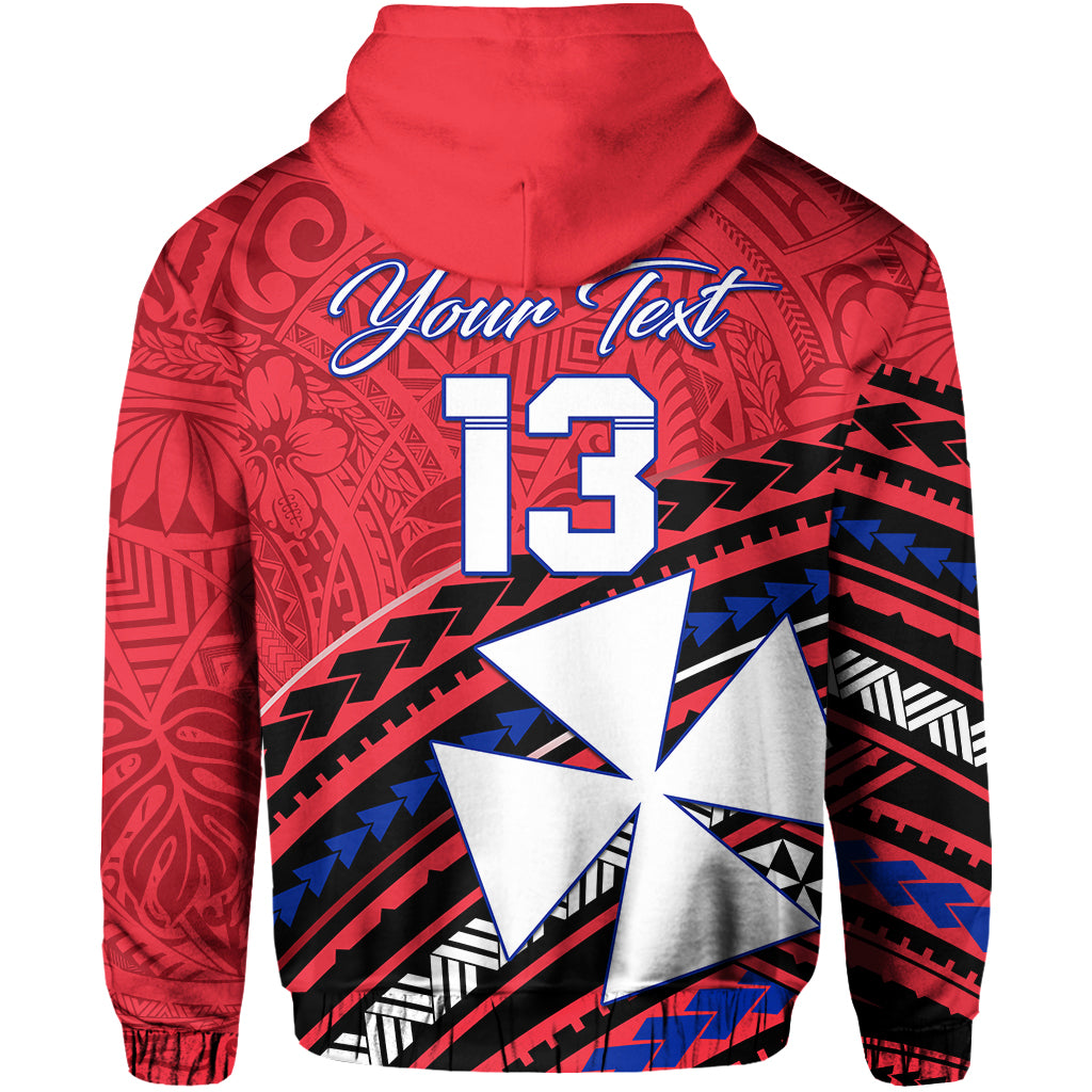 Custom Wallis and Futuna Hoodie Creative Polynesian Custom Text and Number LT13 - Polynesian Pride