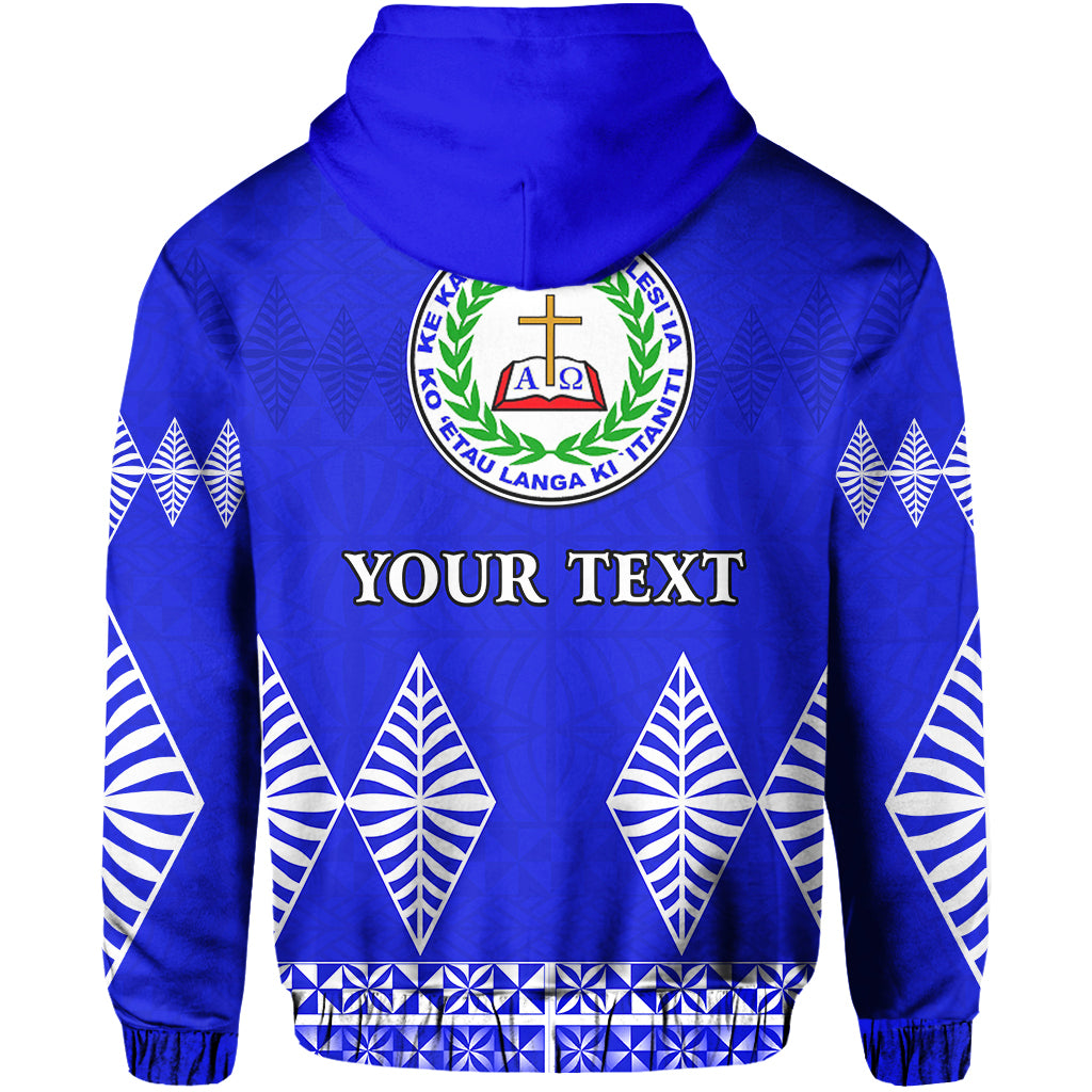 Custom Siaatoutai Theological College Zip Hoodie Tonga Pattern LT13 - Polynesian Pride