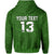 Custom Maori 2021 Zip Hoodie Green Aotearoa Tattoo Custom Text and Number LT13 - Polynesian Pride