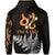 Leo Zodiac Style Maori Zip Hoodie Orange Lion LT13 - Polynesian Pride