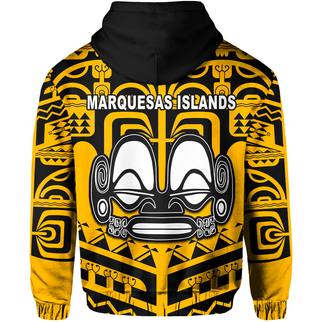 Marquesas Islands Zip Hoodie Marquesas Tattoo Version 02 LT13 - Polynesian Pride
