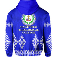 Siaatoutai Theological College Zip Hoodie Tonga Pattern LT13 - Polynesian Pride