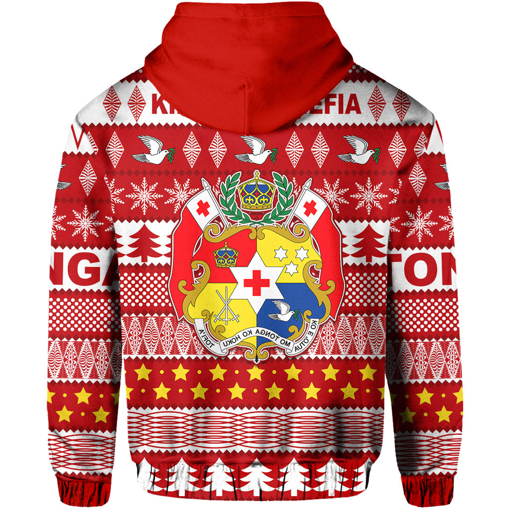Tonga Kilisimasi Fiefia Hoodie Merry Christmas with Tongan Pattern LT13 - Polynesian Pride
