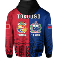 TokoUso Zip Hoodie Tonga and Samoa Together LT13 - Polynesian Pride