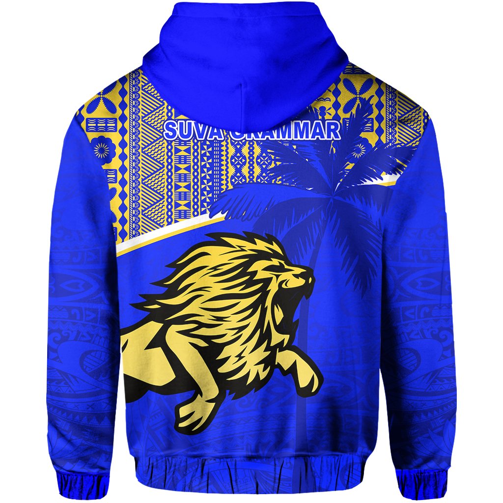 Suva Grammar School Zip Hoodie (For Kid) Spirit Lion LT13 - Polynesian Pride