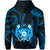 Tonga Pattern Hoodie Always Proud Version Blue LT13 - Polynesian Pride