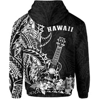 Hawaii Polynesian Hoodie White Ukulele LT13 - Polynesian Pride