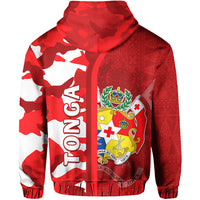 Custom Tonga Unique Hoodie Camouflage with Tongan Pattern LT13 - Polynesian Pride