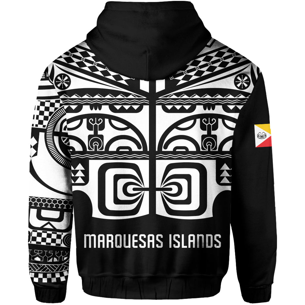 Custom Marquesas Islands Tiki Hoodie Marquesan Tattoo LT13 - Polynesian Pride
