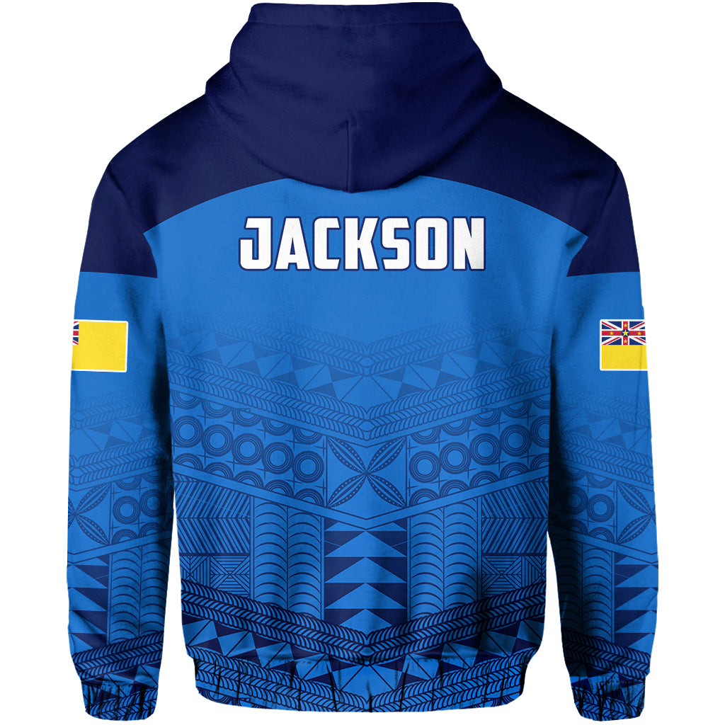 (JACKSON) Niue Hoodie Rock of Polynesia Blue LT13 - Polynesian Pride