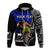 Custom Siva Samoa Hoodie Samoan Dance Mix Blue Polynesian LT13 Unisex Blue - Polynesian Pride