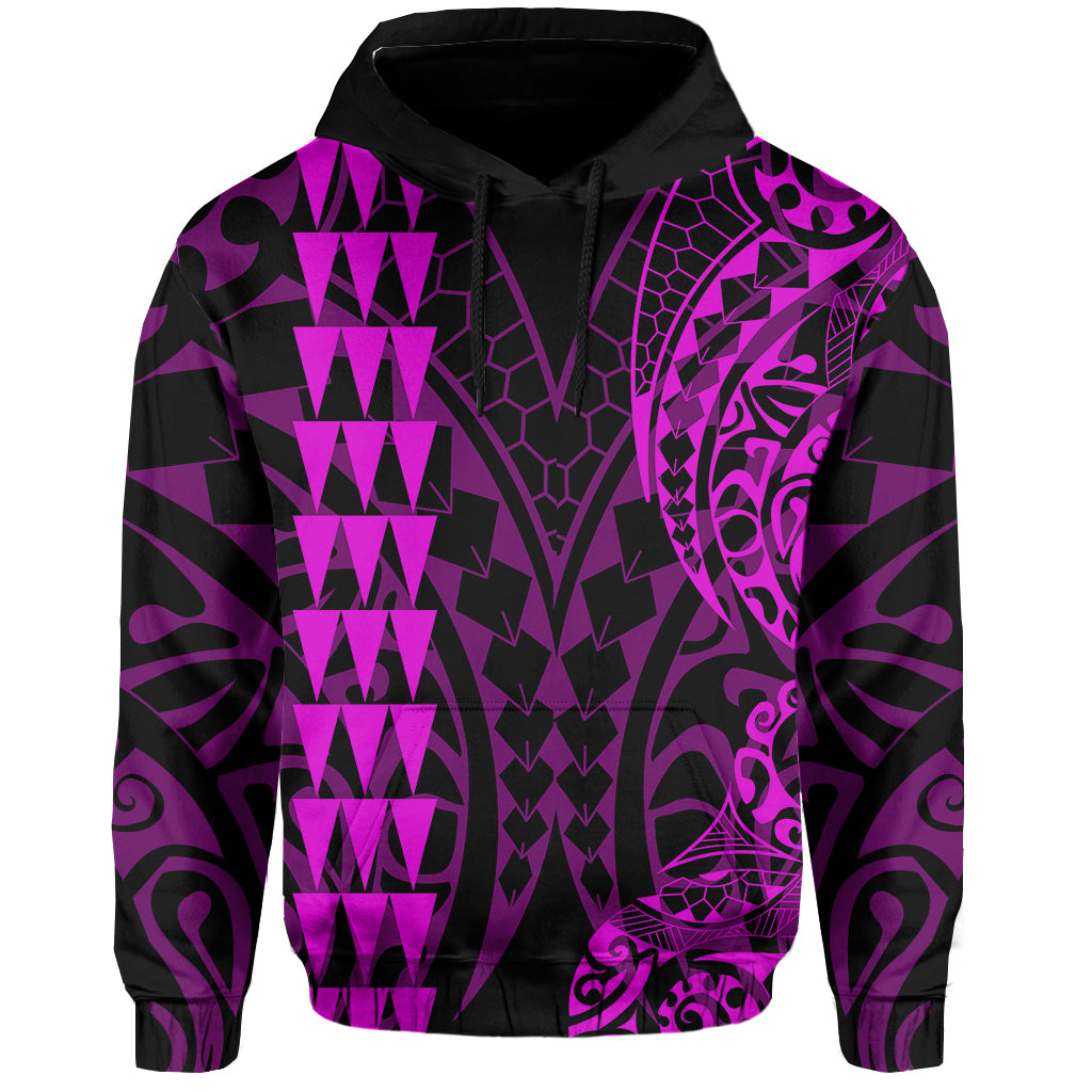 Kakau Polynesian Tribal Hoodie LT13 Purple - Polynesian Pride