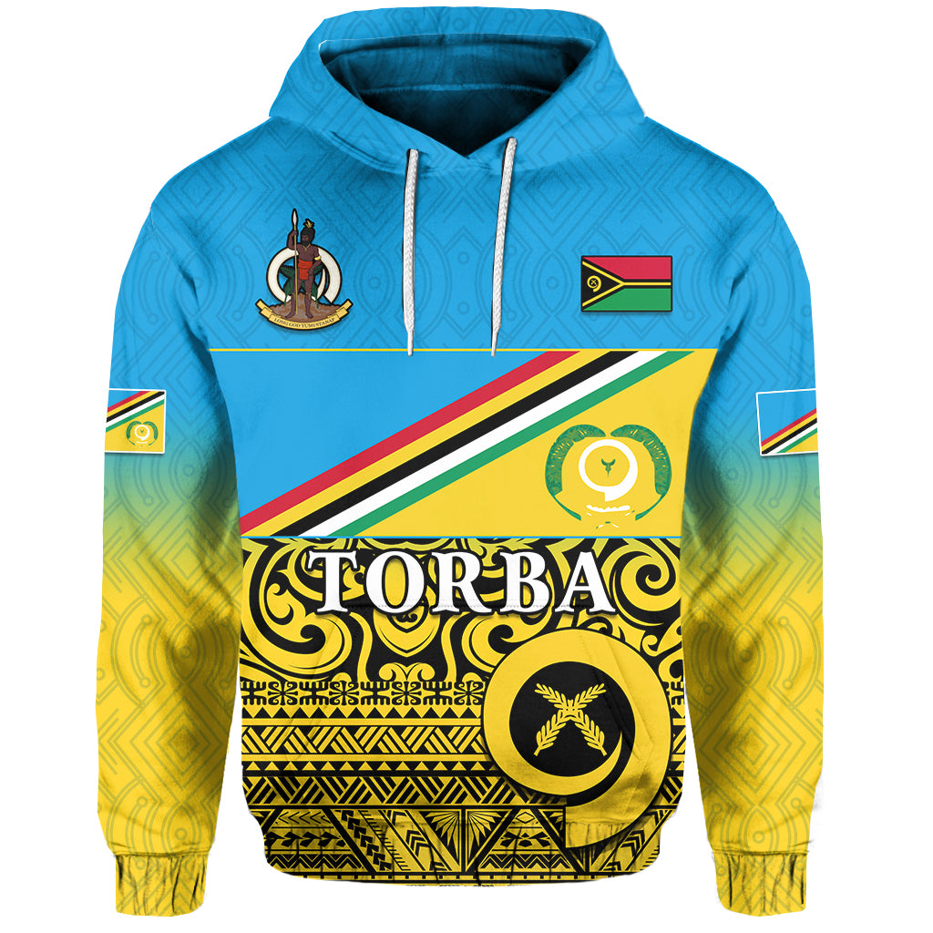 Torba Province Hoodie Vanuatu Proud LT13 Unisex Blue - Polynesian Pride