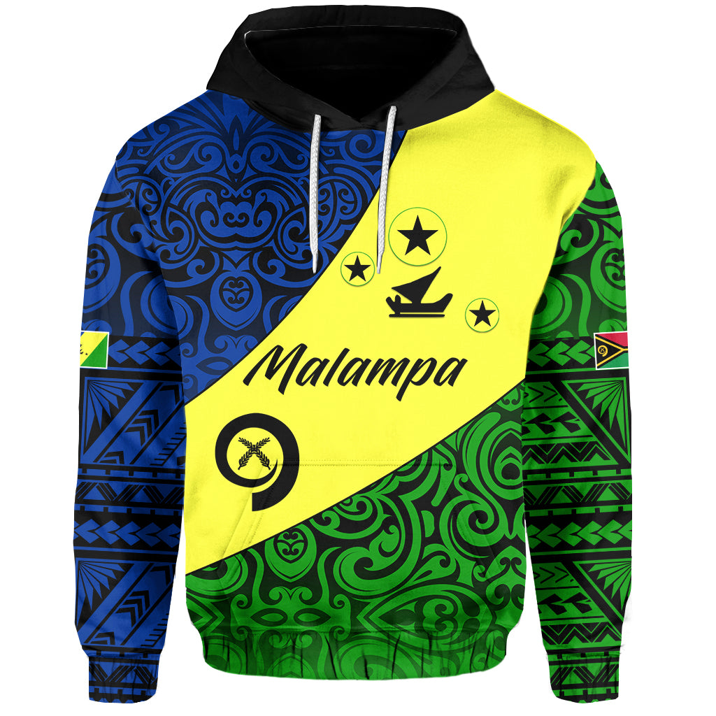 Malampa Province Hoodie Vanuatu Pattern LT13 Unisex Yellow - Polynesian Pride