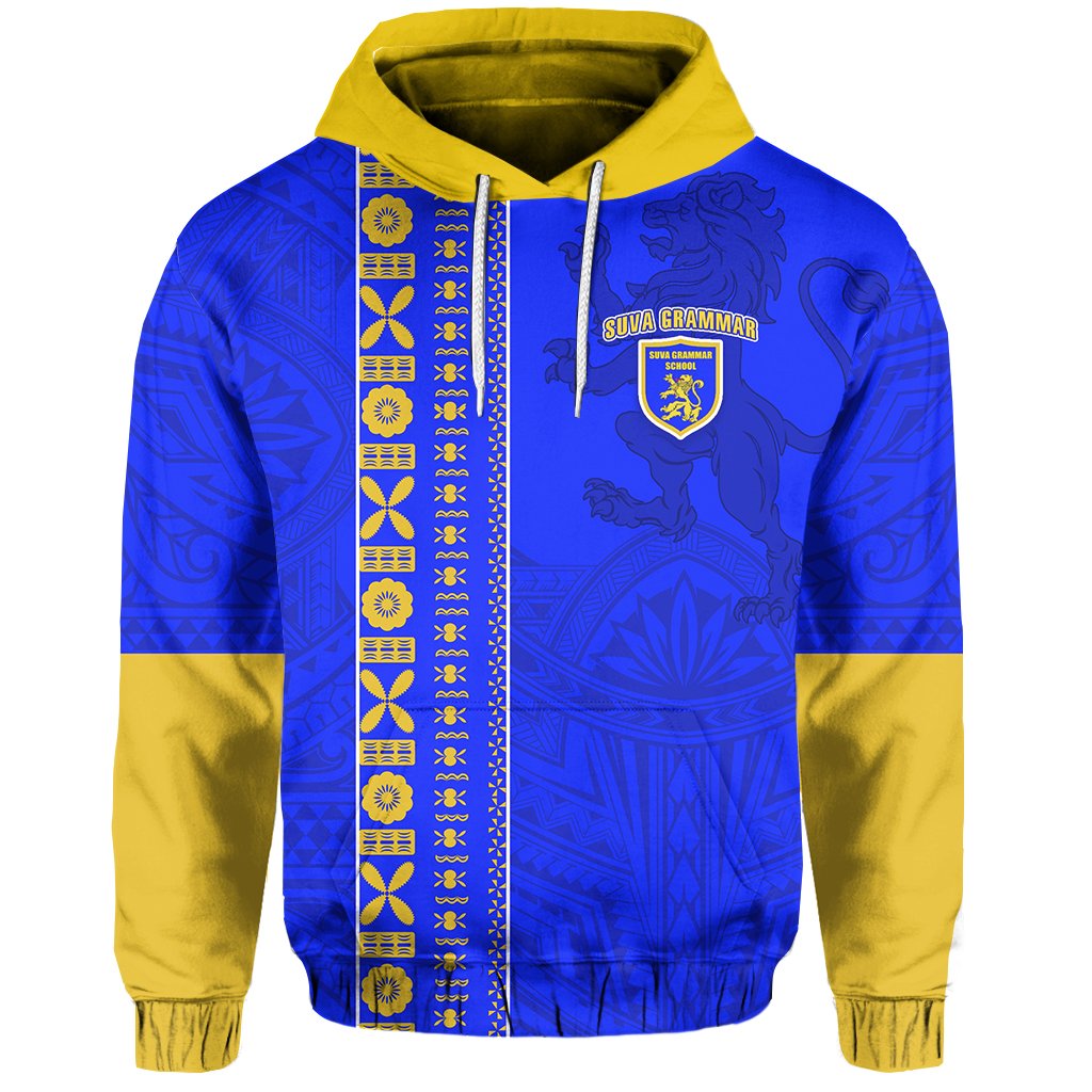 Suva Grammar Hoodie Happy Anniversary LT13 Unisex Blue - Polynesian Pride