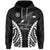 American Samoa Hoodie Eagle mix Polynesian LT13 Unisex Black - Polynesian Pride