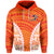 Island Vocal Tribute Hoodie Mix Pattern Version 03 LT13 Unisex Orange - Polynesian Pride