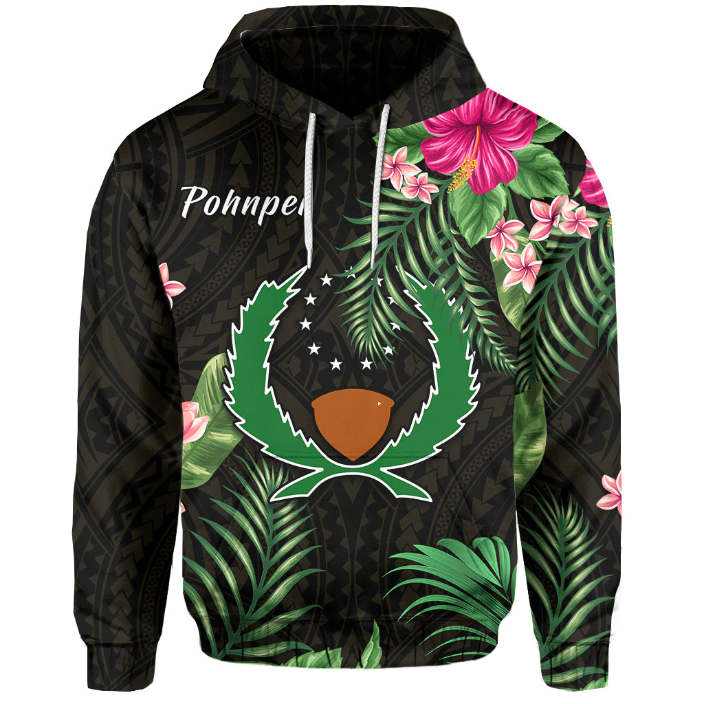 Pohnpei Micronesia Gold Hoodie Tropical Flowers LT13 Unisex Gold - Polynesian Pride