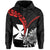 Custom Wallis et Futuna Hoodie Polynesian Pattern and Hibiscus Flowers Version Black LT13 - Polynesian Pride