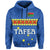 Custom Tafea Province Hoodie Vanuatu Pig Tusk Polynesian Flag Style LT14 Hoodie Blue - Polynesian Pride