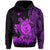 Custom Hawaii Polynesian Hoodie Purple Sea Turtles Hawaiian LT13 - Polynesian Pride