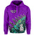 Custom New Zealand Maori Hoodie Fern and Manaia Version Purple LT13 Hoodie Purple - Polynesian Pride