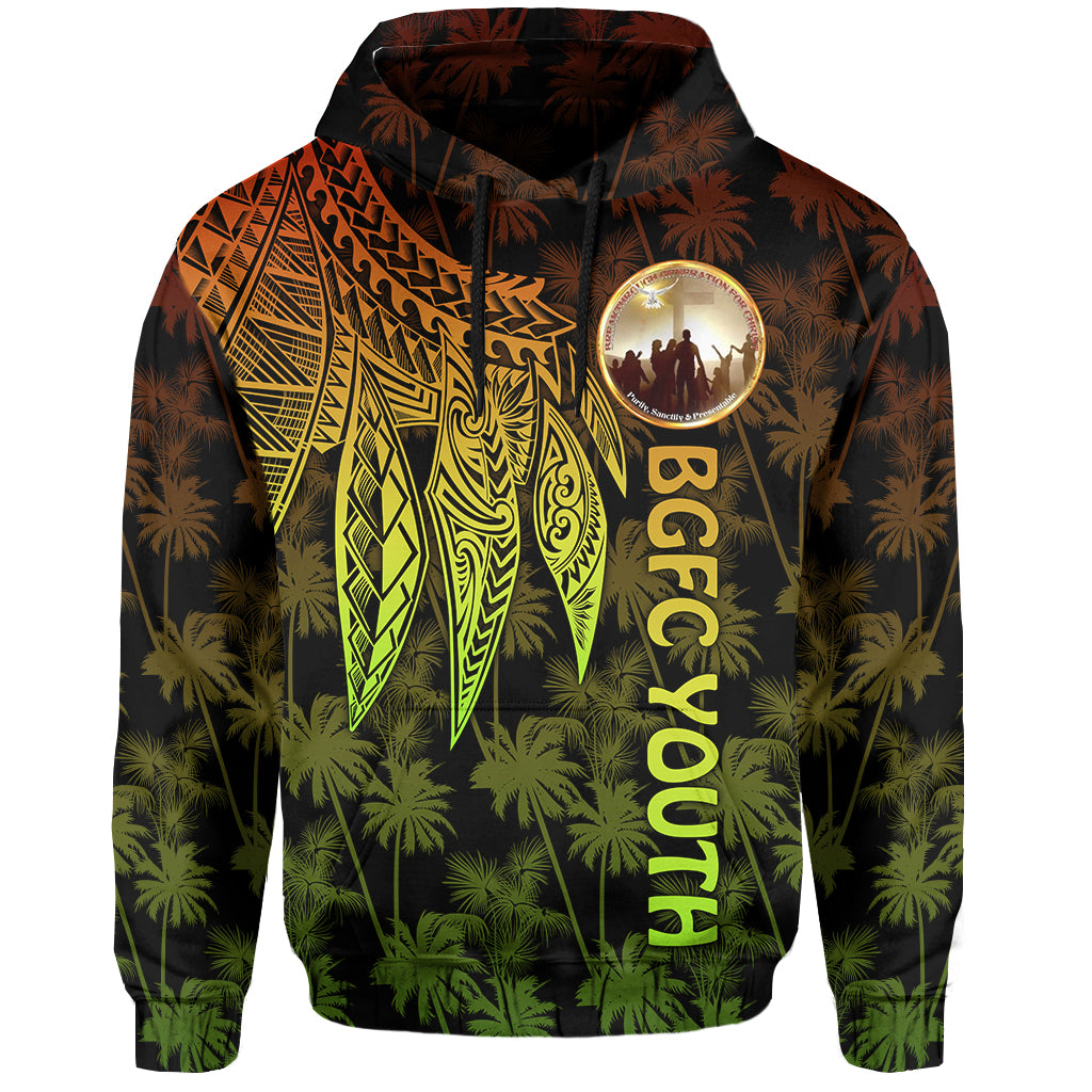 FC YOUTH Hoodie Mix Polynesian Wings LT13 Unisex Reggae - Polynesian Pride