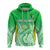 Cook Islands Hoodie Pattern Be Unique LT13 Unisex Green - Polynesian Pride