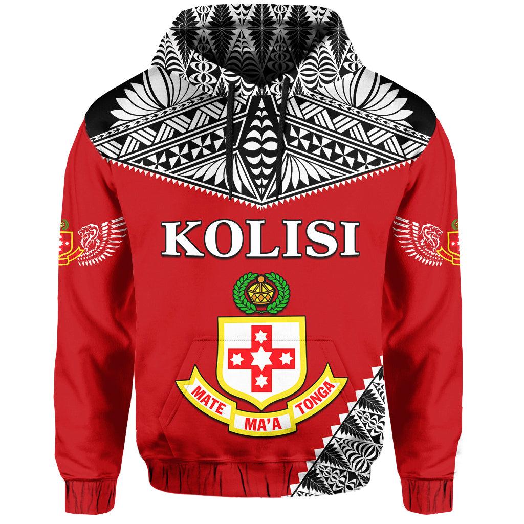 Kolisi Tonga Hoodie College Atele Mate Maa Tonga LT13 Unisex Red - Polynesian Pride