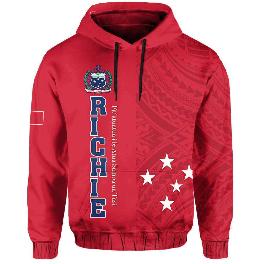 Wildcat Football Hoodie Polynesian Woods Cross High School LT13 Unisex Red - Polynesian Pride