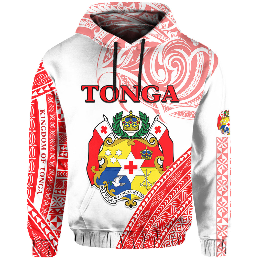 Tonga Hoodie Tongan Pattern Blithesome LT13 Unisex Red - Polynesian Pride