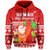 Mele Kalikimaka Hoodie Santa Claus Hawaii Christmas LT13 Unisex Red - Polynesian Pride