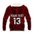 (Custom Text and Number) New Zealand Silver Fern Rugby Hoodie All Black Red NZ Maori Pattern LT13 - Polynesian Pride