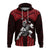 Custom Hawaii Hoodiean Warrior With Weapon Polynesian Ver.05 LT14 Pullover Hoodie Red - Polynesian Pride