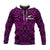 New Zealand Silver Fern Rugby Hoodie All Black Purple NZ Maori Pattern LT13 Purple - Polynesian Pride