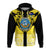 Custom Wellington Hoodie New Zealand Maori Pattern LT14 Pullover Hoodie Yellow - Polynesian Pride