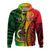 Custom Vanuatu Hoodie Luganville Polynesian Reggae Coat of Arms LT14 Zip Hoodie Reggae - Polynesian Pride