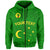 Custom Cocos (Keeling) Islands Zip Hoodie Proud Flag Unique LT13 Unisex Green - Polynesian Pride