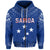 Custom Samoa Zip Hoodie KID Simple Polynesian Custom Text and Number LT13 - Polynesian Pride