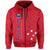 F.A.S.T Samoa Zip Hoodie We Ready Polynesian Samoan LT13 Unisex Red - Polynesian Pride