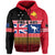 Papua New Guinea Australia Hoodie Polynesian PNG and AUS LT13 Zip Hoodie Black - Polynesian Pride