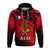 Alo Chiefdom Wallis et Futuna Hoodie Polynesian Pattern and Flag LT13 Zip Hoodie Red - Polynesian Pride