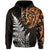 Custom Leo Zodiac Style Maori Zip Hoodie Orange Lion LT13 - Polynesian Pride