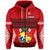 Custom Tonga Zip Hoodie Tongan Pattern Custom Text and Number LT13 - Polynesian Pride