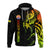 Society Islands Zip Hoodie Mix Pattern Leeward Islands French Polynesia LT13 - Polynesian Pride