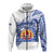 Gambier Islands Zip Hoodie Polynesian Pattern French Polynesia LT13 Unisex White - Polynesian Pride