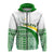 Tailevu Rugby Zip Hoodie Fiji Rugby Tapa Pattern White LT13 Unisex White - Polynesian Pride