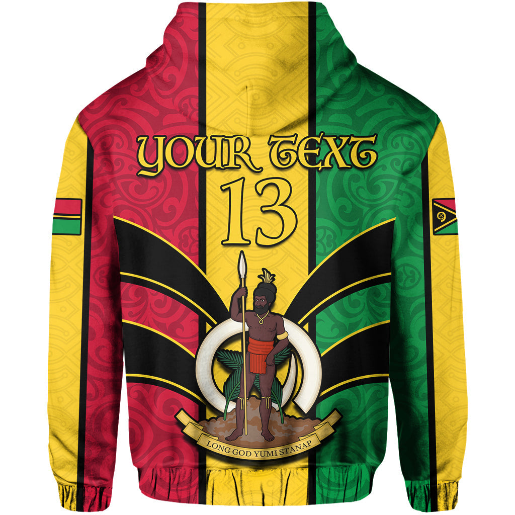 (Custom Text and Number) Vanuatu Hoodie Pig Tusk Polynesian LT13 - Polynesian Pride